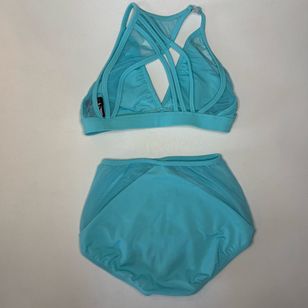 LA Dance Designs Girls Madeline Set in Aqua - Picture 4 of 10